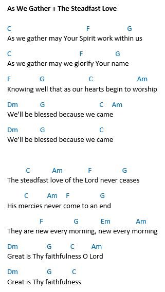 As We Gather